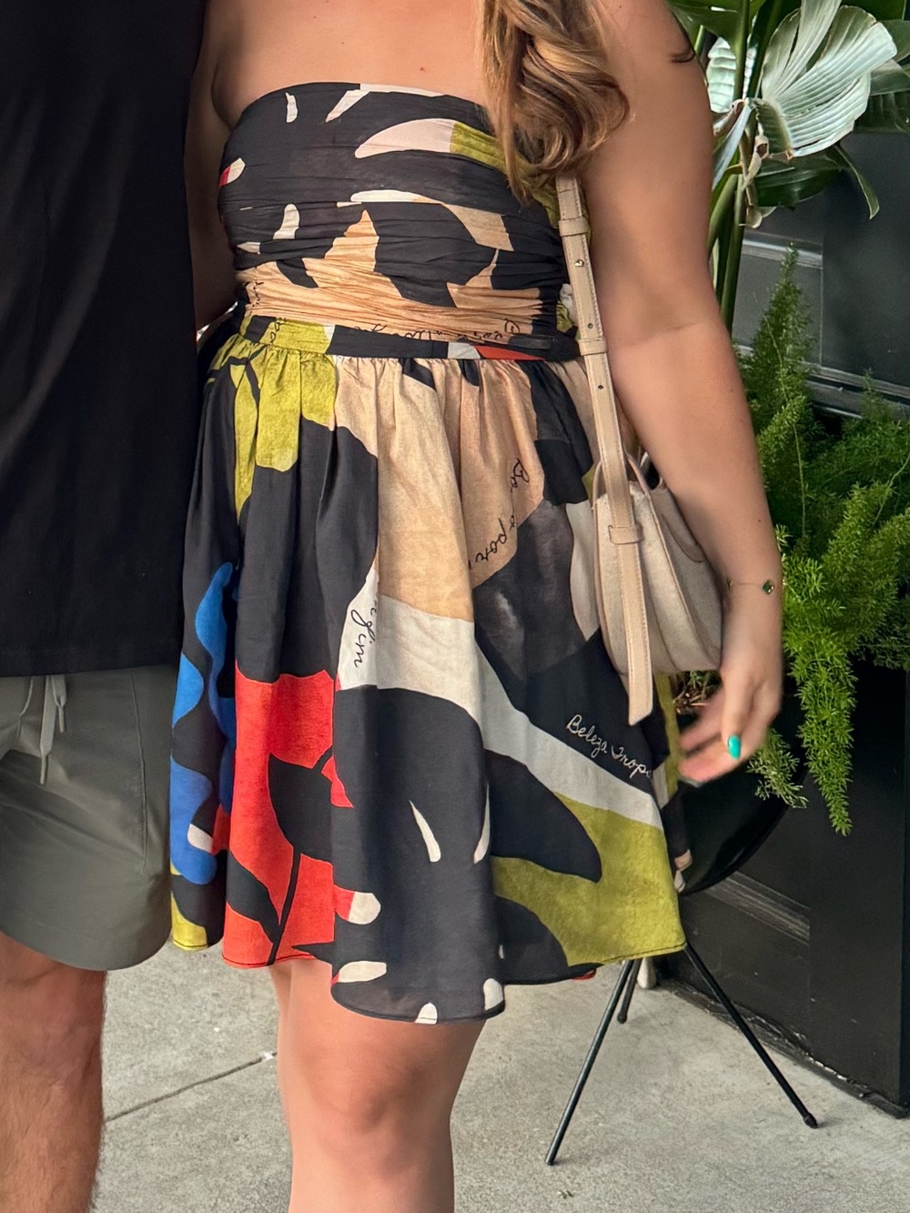 H&M Strapless Multicolor dress